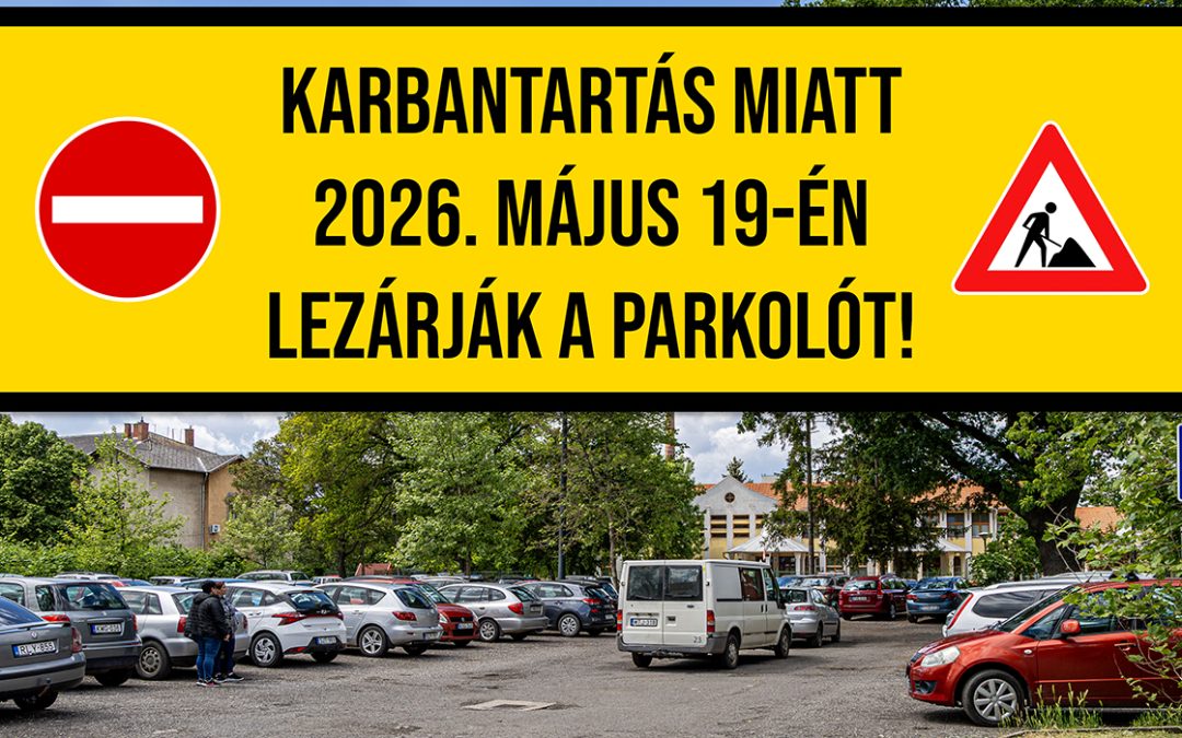 Karbantartás miatt lezárják a vasútállomás egyik parkolóját