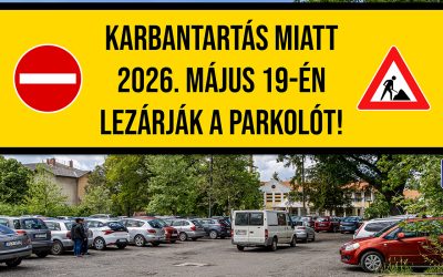Karbantartás miatt lezárják a vasútállomás egyik parkolóját